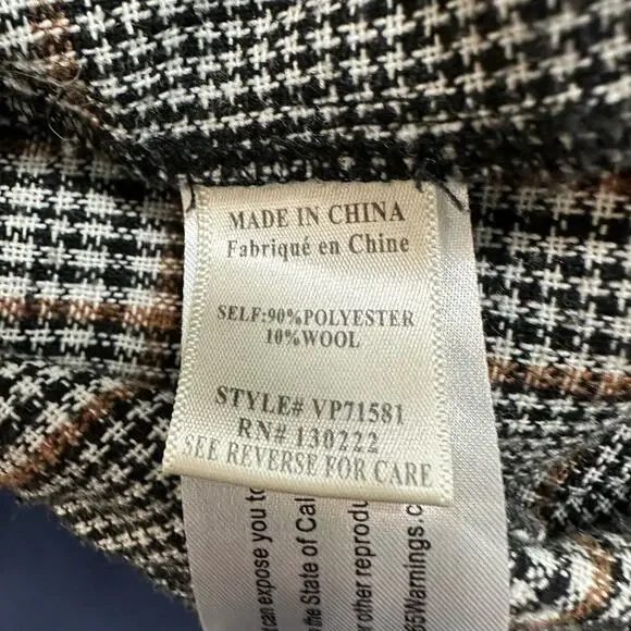 Very J Gray Plaid Jumpsuit - Picture 10 of 11